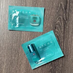 ❤️$6 NWT Tatcha Longevity Memory Cream and Serum Sample Set 1ml Each